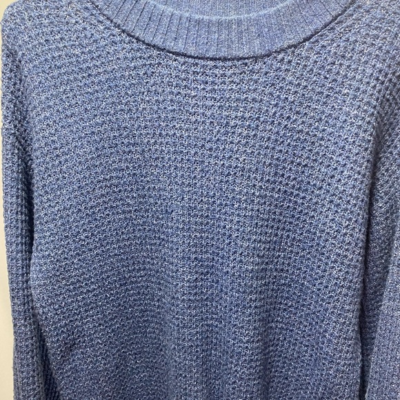 American Eagle Waffle Knit Heather‎ Blue Sweater size XS - Picture 2 of 9